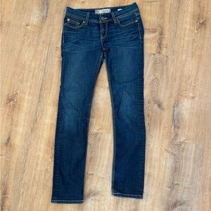 BKE Women's Dark Blue Straight Leg Jeans